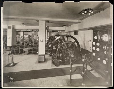 The Mechanical Equipment Room at the Metropolitan Life Insurance Co. at 23rd Street and Madison Avenue, New York by Byron Company